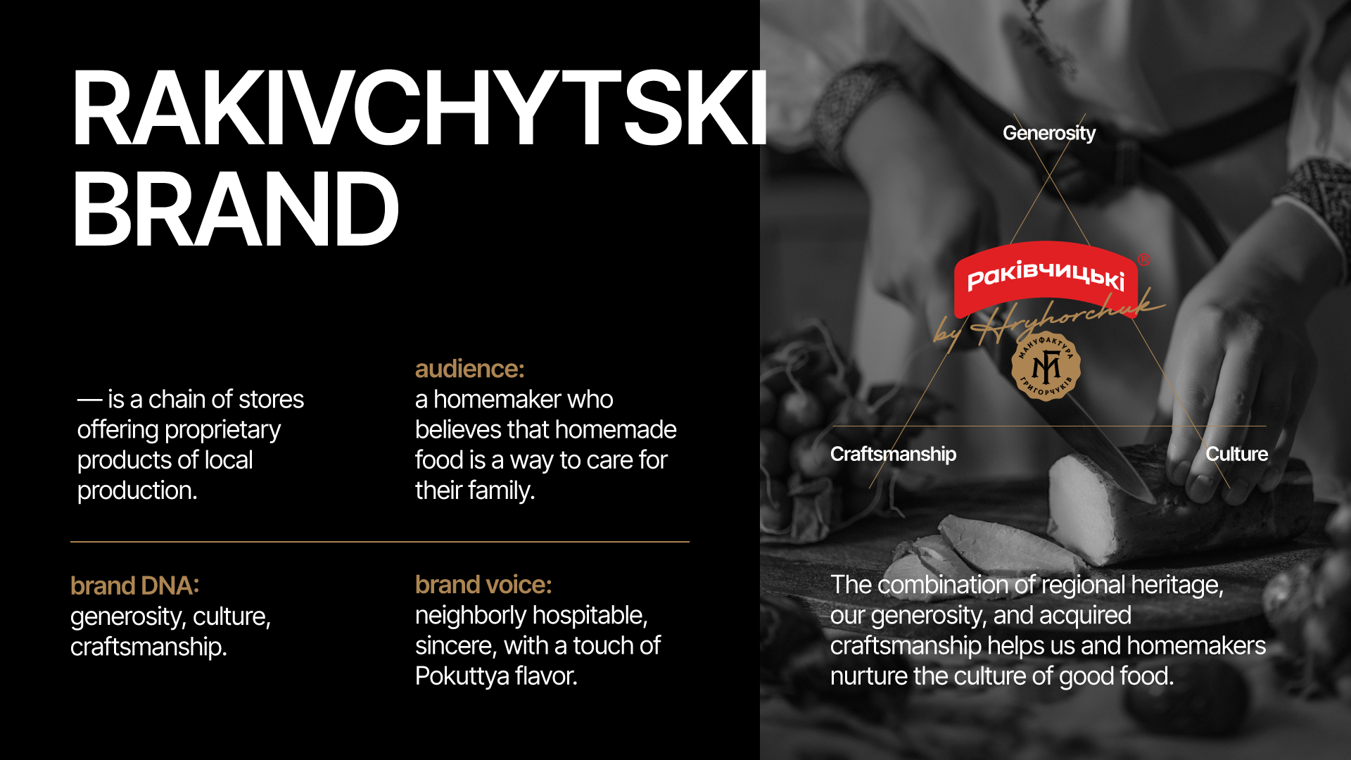 Rakivchytski. Good Food Culture